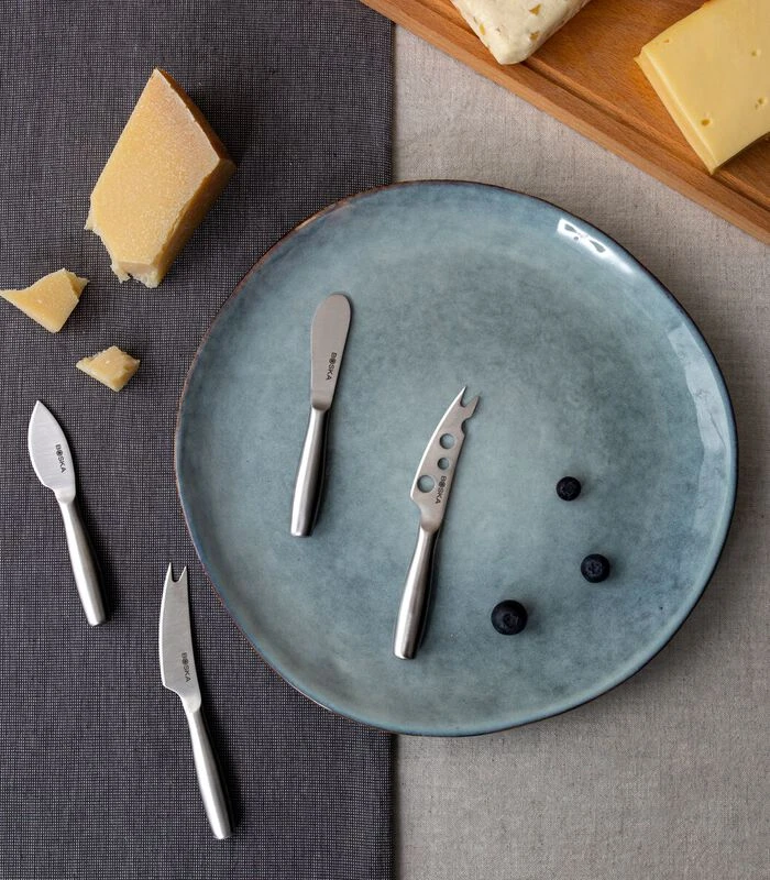 Kaasmessenset Mini Copenhagen - 4 Kleine Kaasmesjes - Zilver 4 Kaasmessenset Mini Copenhagen - 4 Kleine Kaasmesjes - Zilver - Afbeelding 2