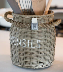 Keukengerei Houder Lepelhouder - Rustic Rattan Utensils Pot - Bruin -Thuis Accessoires Winkel f51649085c7844bb9017bead261ccbc7