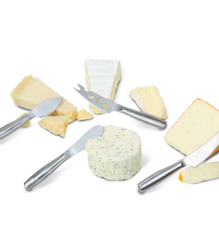 Kaasmessenset Mini Copenhagen - 4 Kleine Kaasmesjes - Zilver 5 Kaasmessenset Mini Copenhagen - 4 Kleine Kaasmesjes - Zilver - Afbeelding 3