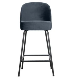 BePureHome Vogue Barstoel - Fluweel - Teal - 89x50x55