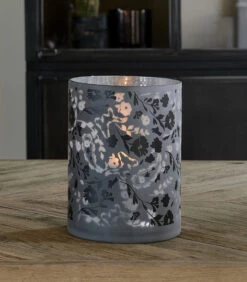 Windlichten Voor Binnen - Flowers Glass Hurricane - Lantaarn - 24cm X 18cm -Thuis Accessoires Winkel f7026fa11a0b43e0848d29f6cb5cc3e7