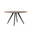 Eettafel Mimoso - Hout/Zwart - Ø140cm