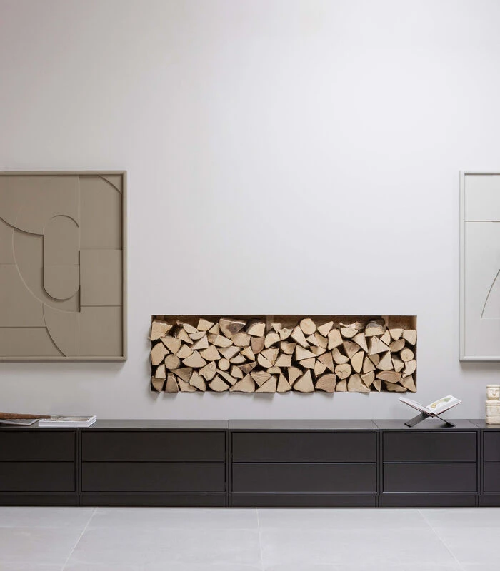 Exclusive Finca Tv Meubel - Grenen - Zwart - 40, 3x50x40 4 Exclusive Finca Tv Meubel - Grenen - Zwart - 40, 3x50x40 - Afbeelding 2