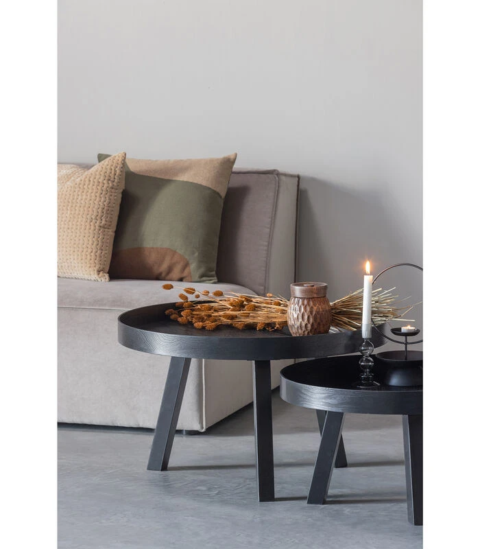 WOOOD Beira Bijzettafel - Hout - Zwart - 45x60x60 4 WOOOD Beira Bijzettafel - Hout - Zwart - 45x60x60 - Afbeelding 2