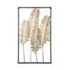 PRESENT TIME Muurkunst Feathers - IJzer, Goud - 89x53x1,5cm -Thuis Accessoires Winkel f981496866094c79a60c31f94cf93055