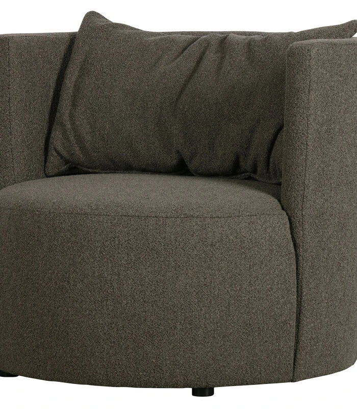 VTwonen Explore Fauteuil - Boucle - Bruin - 81x96x92 5 VTwonen Explore Fauteuil - Boucle - Bruin - 81x96x92 - Afbeelding 3