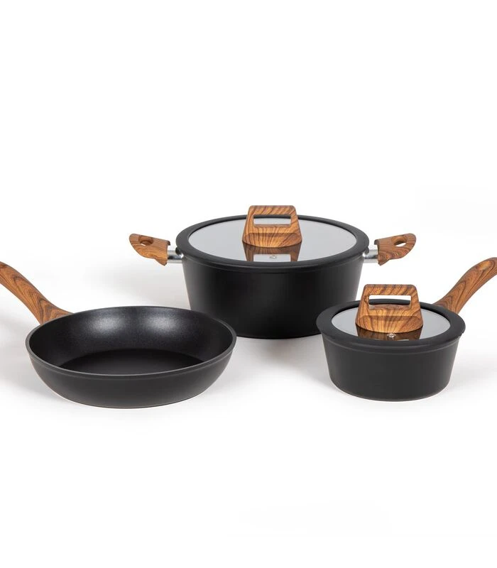 LIVOO Vijfdelige Pannenset 3 LIVOO Vijfdelige Pannenset