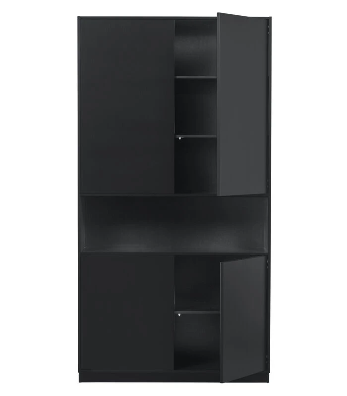 Exclusive Finca Opbergkast - Zwart - 210x110x40 6 Exclusive Finca Opbergkast - Zwart - 210x110x40 - Afbeelding 4