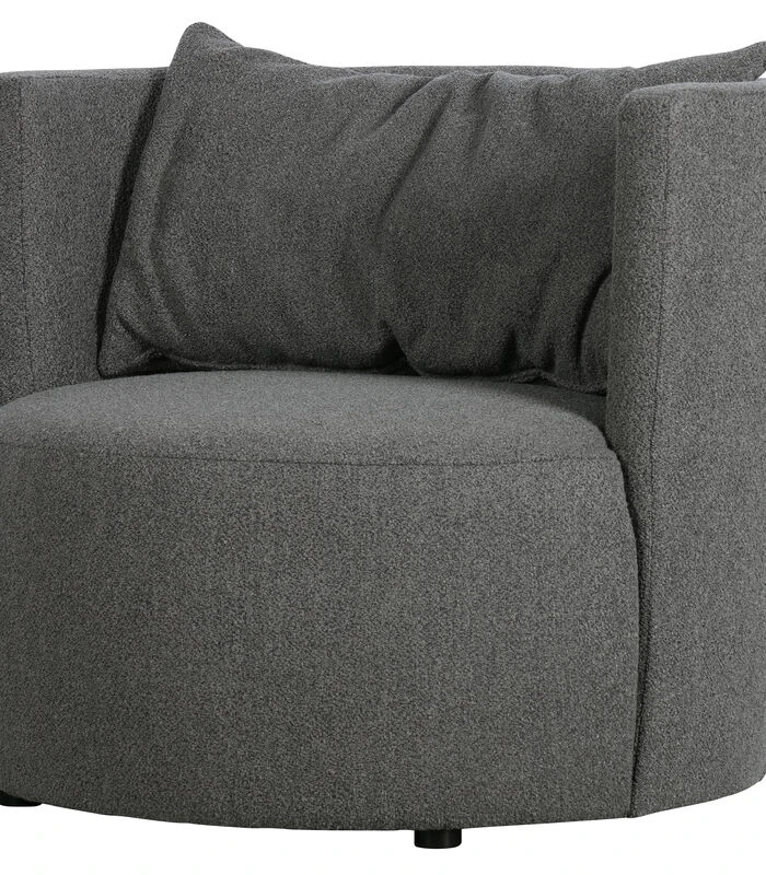 VTwonen Explore Fauteuil - Boucle - Staalgrijs - 81x96x92 4 VTwonen Explore Fauteuil - Boucle - Staalgrijs - 81x96x92 - Afbeelding 2