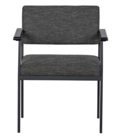 WOOOD Eetkamerstoel Gust - Polyester - Donkergrijs - Set Van 2 -Thuis Accessoires Winkel fe1810f37918412ca95790a65a352f2c