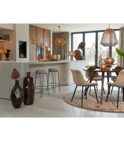 Eettafel Quenza - Hout - Ø120cm -Thuis Accessoires Winkel fe303e8fcb2840be8229befdbbd31de1