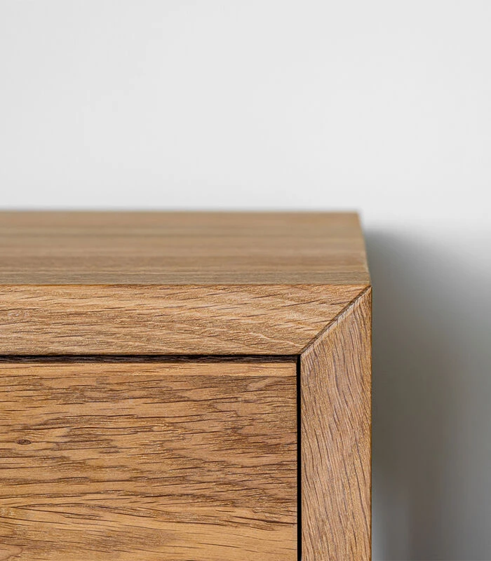Zwevend Nachtkastje HUGO In Eikenhout 7 Zwevend Nachtkastje HUGO In Eikenhout - Afbeelding 5
